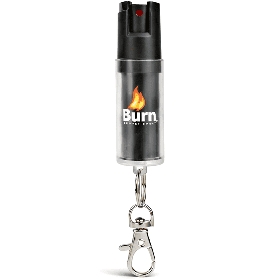 Burn Pepper Spray Police Strength Self Defense - 1/2oz Black