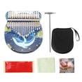 thumbnail image 4 of Methold 17 teclas pulgar Piano exquisito dedo Piano acrílico mano instrumento Musical con martillo y bolsa de almacenamiento para niños adultos Cables de audio/vídeo No.2, 4 of 6