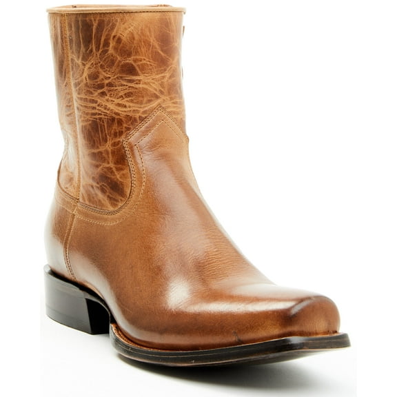 Moonshine Spirit Men's Spirit&Reg; 8" Pancho Zipper Western Boot Square Toe Brown 10 1/2 D(M) US