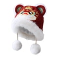 thumbnail image 3 of freneci Chinese Lion Dance Hat Cap Cosplay Headdress Animal Party Hat for Event Birthday 19cmx19cmx8cm, 3 of 8
