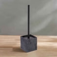thumbnail image 6 of Evideco French Home Goods Stone Commercial Stone Black Toilet Brush & Holder Set with Toilet Brush, Black, 6 of 9