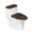 Maple Leaves, variant on HELLHERO Skull Butterfly Adds Holiday Charm Polyester Toilet Lid Dust Cover Set Elastic Bottom Stylish Gifts Toilet Dust Cover Set Universal for Bathroom Home
