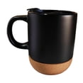 thumbnail image 3 of Taza de café Strade Fareast Limited de cerámica con fondo de corcho 400ml negro, 3 of 8
