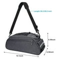 thumbnail image 6 of Mosiso Bike Rack Bag Trunk Pannier Rear Seat Bag Waterproof  Cycling Bicycle Storage Luggage Saddle Shoulder Bag, Space Gray, 6 of 7