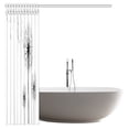 thumbnail image 2 of ARTJIA Xray Flower Decor Shower Curtain, Dandelions on Simple Background Uv Style Negative of Nature Art Bathroom Shower Curtain with Hooks, 66x72 Inches, 2 of 2