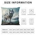 thumbnail image 5 of ARISTURING Grey Wolf Pillow Cover  Timber Wolf in Winter Farmhouse Decorative Throw Pillow Cover Square Cushion Case for Home Sofa Couch Decoration, 5 of 5