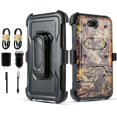 thumbnail image 1 of Value Pack for 5.5" LG XPower2 Combo Holster Belt Clip Kickstand Dual Layer Protective Case Raised Bevel Design Enhance Camera and Screen Protection Shockproof Heavy Duty Bumper Case + [Huntingcamo], 1 of 4