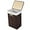 Brown, variant on GOFLAME Bamboo Laundry Hamper Portable, Dirty Clothes Storage Basket with Lid and Removable Liner, Large Storage Clothes Bin with Handles, Suitable for Bedroom, Bathroom