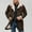 Coffee, variant on Mens Winter Coats Vintage Suede Patchwork Lamb Long Jacket Trucker Warm Casual Coat Overesized Thick Trench Coat