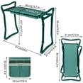 thumbnail image 2 of Garden Kneeler and Seat, Garden Bench for Kneeling and Sitting, Garden Stool and Kneeler with A Tool Pocket, Eva Soft Foam Pad for Kneeling and Seating, Gardening Gifts for Women Men Seniors Gardener, 2 of 7