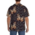 thumbnail image 3 of Fotbe Butterfly1 Camisa Estampada de Manga Corta para Hombre, Casual de Verano, Estilo Playero, Sin Arrugas-Medium, 3 of 5