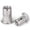 Silver, variant on Universal #8-32 Rivet Nuts Zinc Plated Carbon Steel Threaded Insert, 100Pcs Yellow