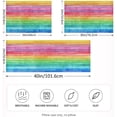 thumbnail image 2 of Coolnut Beautiful Rainbow Stripes Pillowcase for Hair and Skin Silk Pillowcase Queen Size 20×30in, Soft and Breathable Slippery Satin Pillowcase Covers for Sleep Decor Giftsation 523, 2 of 7