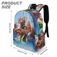thumbnail image 3 of Moana Princess-theme Backpack, Campus style schoolbag Bookbag with Adjustable Shoulder Straps And Large Zip Compartment, Unisex Travel Bags.17", 3 of 6