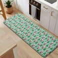 thumbnail image 5 of Light Blue Christmas Santa and Tree Pattern Kitchen Rug Mat,Kitchen Runner Rugs Non Skid Washable,Decorative Kitchen Floor Mats for Kitchen,Sink,Laundry,17"x47.2", 5 of 7