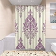 thumbnail image 5 of Seamless Damask Pattern Bathroom Accessory Curtain Sets Bath Curtain Anti-Slip Mats and Toilet Pad 66x72in, 5 of 8
