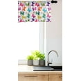 thumbnail image 3 of Ambesonne Butterfly Window Valance, Vibrant Floral Happy, 54" X 18", Multicolor, 3 of 3