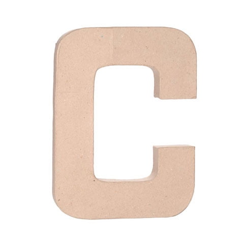 Paper Mache Letter: C - 12 inches
