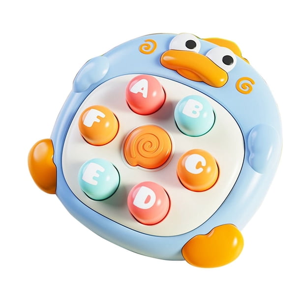 Juguete interactivo con temática de patos para niños pequeños. Mejora la coordinación ojo-mano con botones suaves. Juguete educativo para aliviar el estrés.