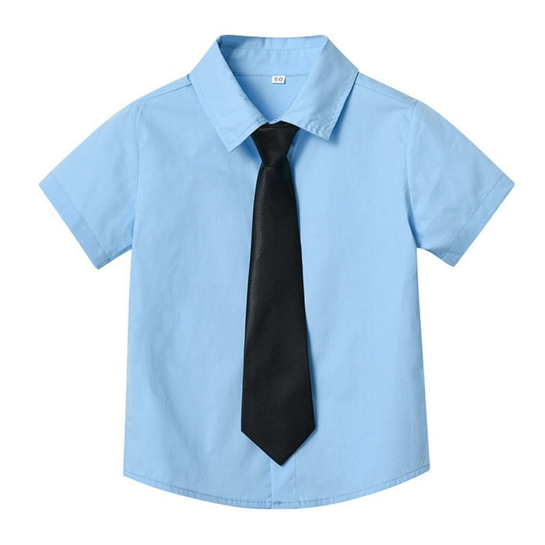 Polo Shirts Boys Boys Lapel Shirt Polo Shirt Tie Candy Color