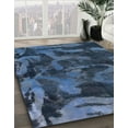 thumbnail image 2 of Ahgly Company Indoor Rectangle Abstract Dark Blue Grey Blue Persian Area Rugs, 7' x 10', 2 of 6