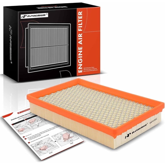 A-Premium Engine Air Filter Compatible with Chrysler PT Cruiser 2006 2007 2008 2009 2010 Flexible Panel Replace# 4891691AA