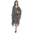 thumbnail image 5 of Moomaya Printed Kaftan For Womens Short Loose Kimono Beach Evening Loungewear Dress, 5 of 7