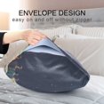 thumbnail image 4 of Yayeee Pillowcase Standard Size Set of 2 Satin Wrinkle Resistant Pillow Case, Blue Earth, 4 of 7
