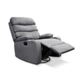thumbnail image 2 of Sillón Reclinable De Tela Manual Moderno Mecedora Gris Liso, 2 of 8