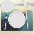 thumbnail image 3 of Ambesonne Nature Place Mats Set of 4, Sunset View on Hills, Standard Size, Blue Brown, 3 of 6