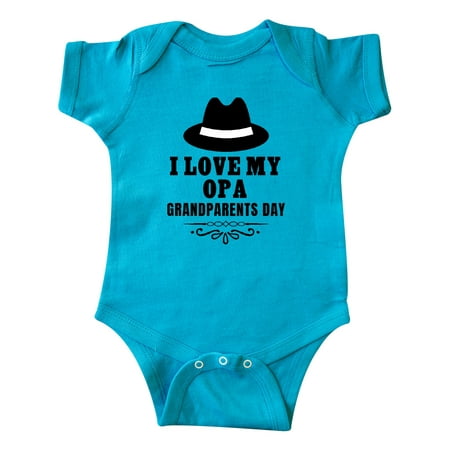 

Inktastic Grandparents Day I Love My Opa Gift Baby Boy or Baby Girl Bodysuit