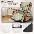 thumbnail image 3 of TSOVTHRID Hummingbird Petunia Flower Print Recliner Chair Covers Lazy Boy Recliner Cover Non-Slip Soft Recliner Slipcovers Sofa Covers Washable Furniture Protector with Elastic Strap for Dog, 3 of 7