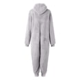 thumbnail image 5 of Mono Ajustado de Verano Gibobby Pijama de manga larga de lana artificial para mujer Gris XL, 5 of 5