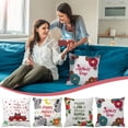 thumbnail image 2 of Harpi Decorative Throw Pillow Covers Clearance Happy Mothers Day Pillow Covers 18x18,I Love You Mom Cushion Covers Outdoor Couch Pillow Case Gift for Mother Grandma Birthday Home Decoration, 2 of 3