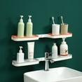 thumbnail image 2 of Maoww Bathroom Corner Wall-mounted Punch-Free Rack Storage Drain Rack Holder Corner Shower Shelf Shelves Bathroom Accessories, 2 of 9