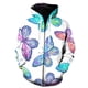 thumbnail image 1 of Sudadera con capucha y cremallera con estampado de mariposas de dibujos animados para niños, sudadera con capucha de calle para hombre, sudadera de hip-hop, nueva, 1 of 6
