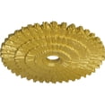 thumbnail image 3 of Ekena Millwork 24 3/4"OD x 3 1/4"ID x 1 7/8"P Eryn Ceiling Medallion (Fits Canopies up to 4"), Hand-Painted Rich Gold, 3 of 6