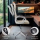 thumbnail image 4 of MAGMALIFE Silla de Oficina Ergonómica con Reposacabezas, Respaldo de Malla Transpirable, Altura e Inclinación Ajustables, Reposabrazos Abatibles y Ruedas 360° Silenciosas, Soporta 150kg, 4 of 8