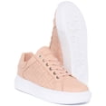 thumbnail image 5 of Guess Ivee Women's Low Top Lace Up Leather Trainers In Pink Size 8.5, 5 of 6