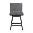 thumbnail image 6 of Armen Living Indoor Basila Swivel Counter Stool in Gray Oak Wood Finish with Gray Fabric, 6 of 12
