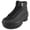Black, variant on Berness Women’s Platform High Top Sneakers – Chunky Lug Sole Lace-Up Ankle Boots, Fashion Statement Sneakers MACY01 White 8