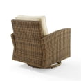 thumbnail image 4 of Crosley Furniture Bradenton Fabric Outdoor Swivel Rocker Chair in Sand, 4 of 11