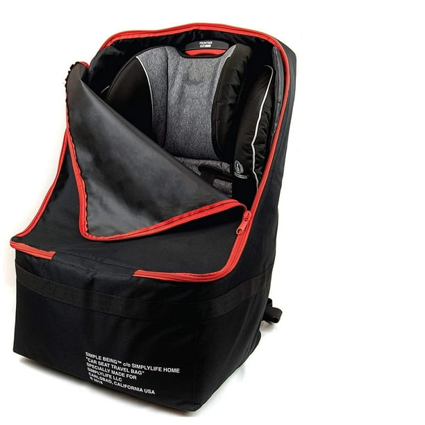 Simple Being Baby Car Seat Travel Bag Gate Check Backpack Infant Carriers Booster Cover Protector For Air Black Com Simple Being Baby Car Seat Travel Bag, Car Seat Travel Bags Airplanes