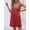 Red, variant on Women's Champagne Gold Sequin Sleeveless V-Neck Mini Dress - Party Cocktail Evening Wear