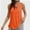 Orange, variant on Women's V-Neck Sleeveless Tunic Top - Loose Fit Casual Tank with Curved Hem, Summer Comfort Wear