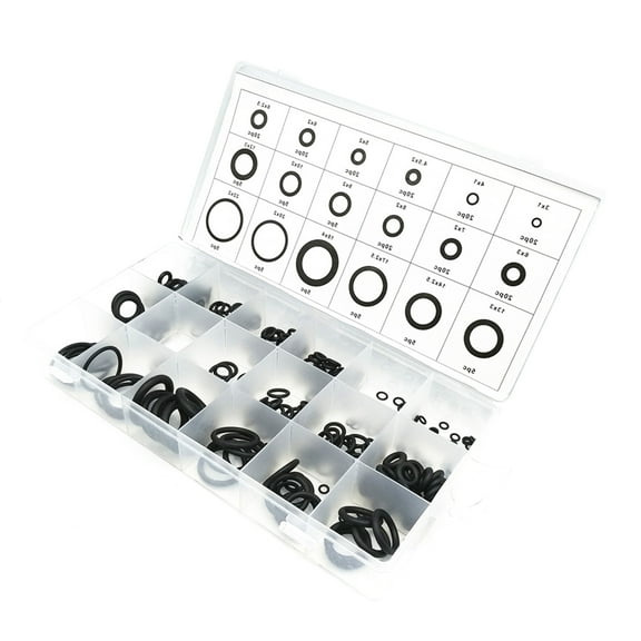 Black Rubber O Rings Assortment Set for Plumbing Garage Workshop Supplies for Car Faucet Pressure Plumbing Repair