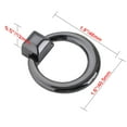 thumbnail image 6 of Utopia Alley 10pcs Anello Cabinet Ring Pull Knob - Decorative Cabinet Drop Pull Knobs for Cabinets and Drawers - Vintage Cabinet Hardware with Hand Finished Gun Metal - Metal Drawer Pull Knobs 1.6", 6 of 6
