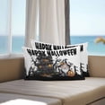 thumbnail image 5 of Outdoor Waterproof Pillow Covers Halloween Scary Pumpkin Tree Decorative Throw Pillow Protectors,Gnome Horror Castle Pillowcase Cushion Cases for Patio Sofa Garden Couch,20x12in,Pack of 2, 5 of 9