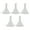 White, variant on opvise 5Pcs Mini Funnel Practical Reusable Plastic Leak Proof Oil Perfume Funner for Lab Bottles White