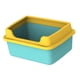 thumbnail image 1 of Cajas de arena para gatos de interior con protector de arena, extraíbles, fáciles de limpiar, de alta Verde, 1 of 9